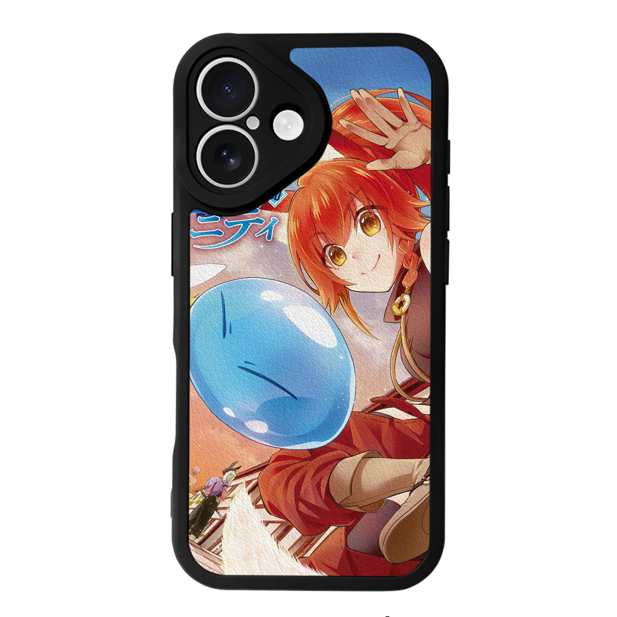 （画像用） 転スラ Regarding Reincarnated to Slime 【iPhone 16シリーズ対応】シリコンスマホケース（レザー調） 材質：シリコン
